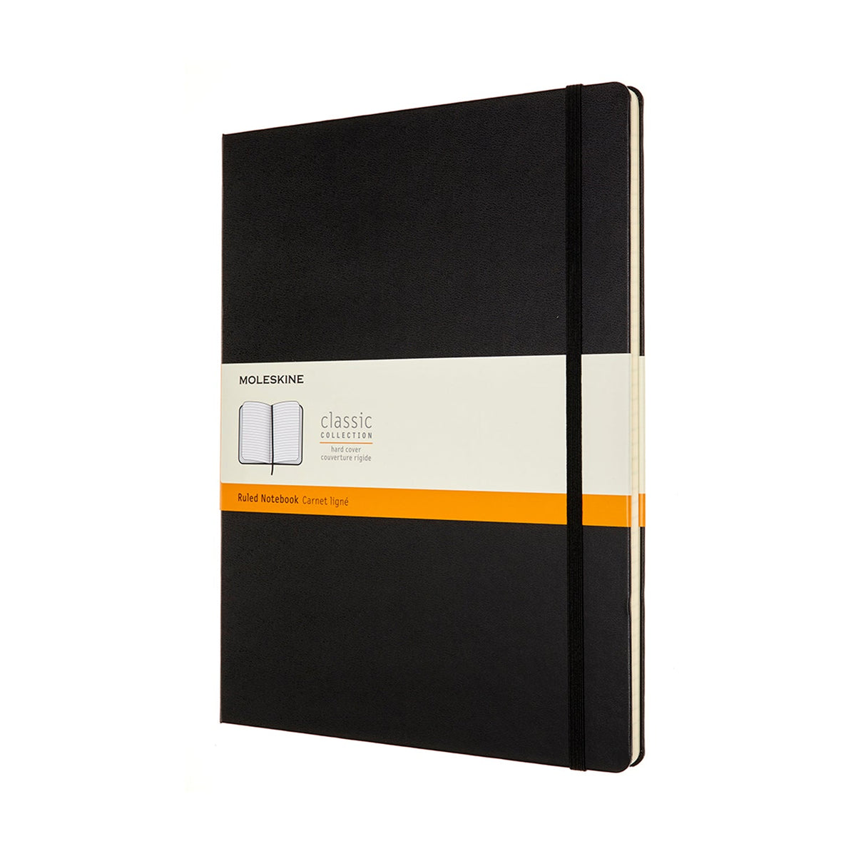 Moleskine XXL Classic Hard Cover Notebook - Black - Ruled | Atlas Stationers.