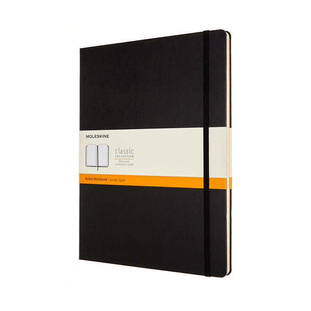 Moleskine XXL Classic Hard Cover Notebook - Black - Ruled | Atlas Stationers.