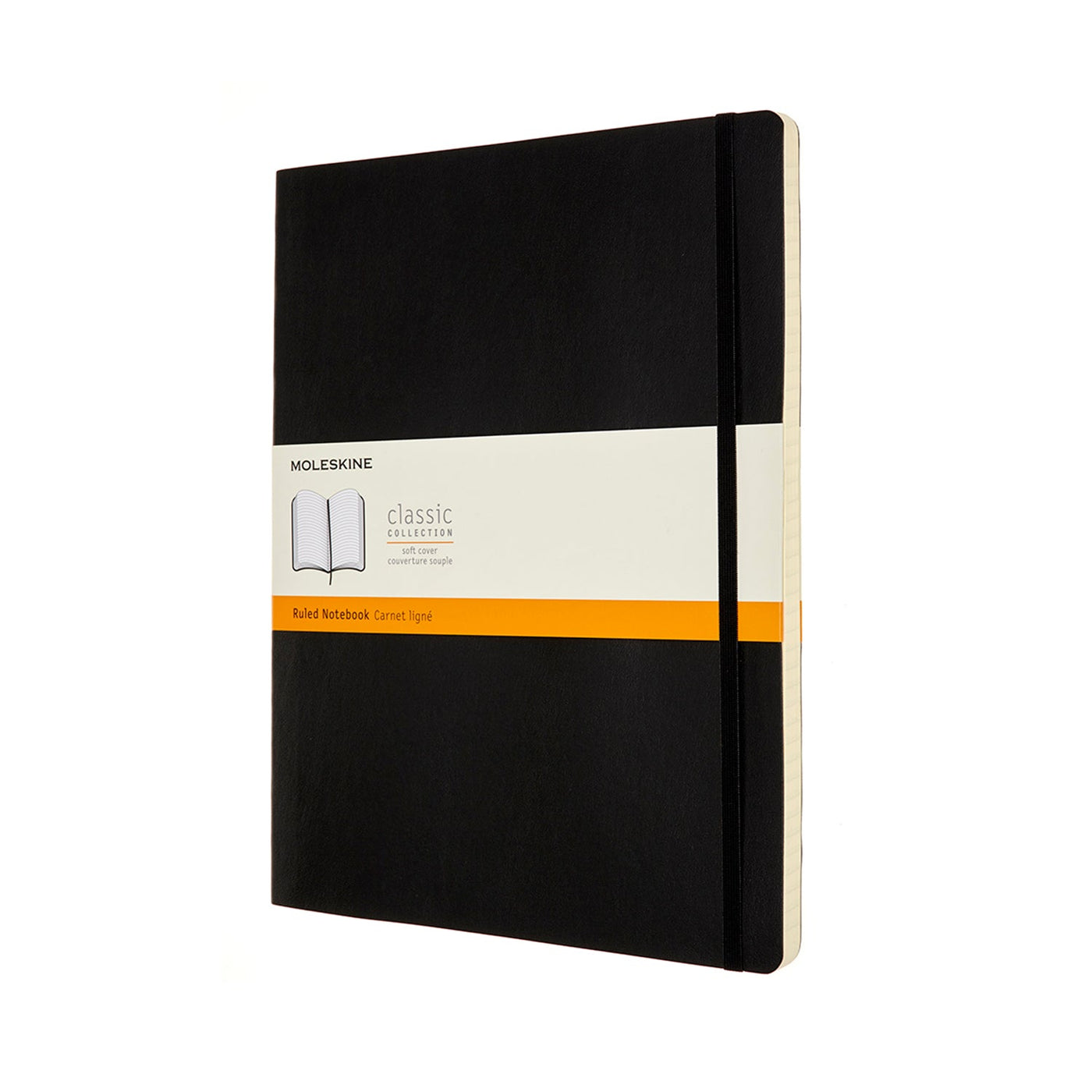 Moleskine XXL Classic Soft Cover Notebook - Black - Ruled | Atlas Stationers.