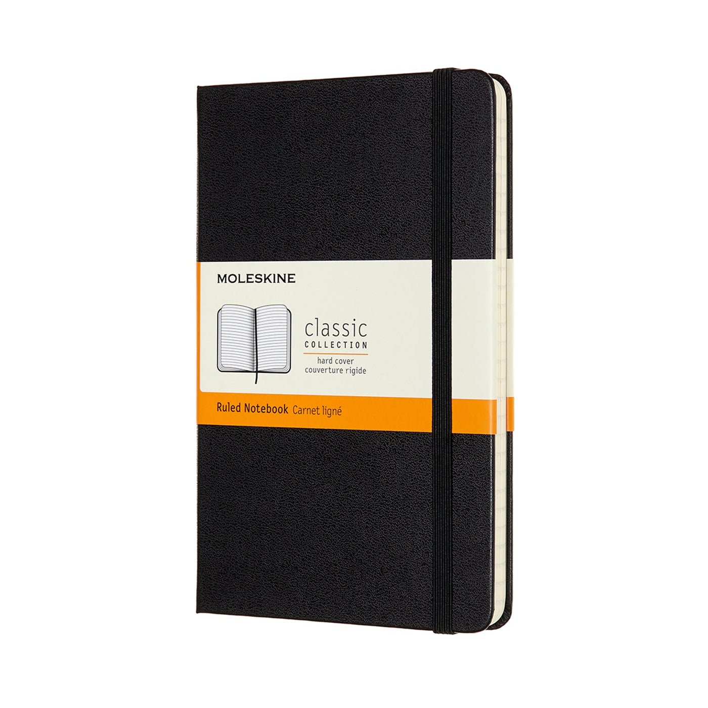 Moleskine Medium Classic Hard Cover Notebook - Black - Ruled | Atlas Stationers.