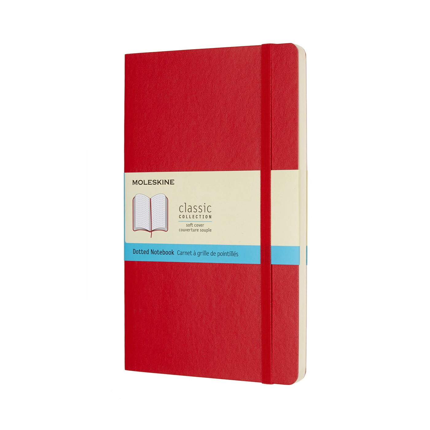 Moleskine Large Classic Soft Cover Notebook - Red - Dot Grid | Atlas Stationers.