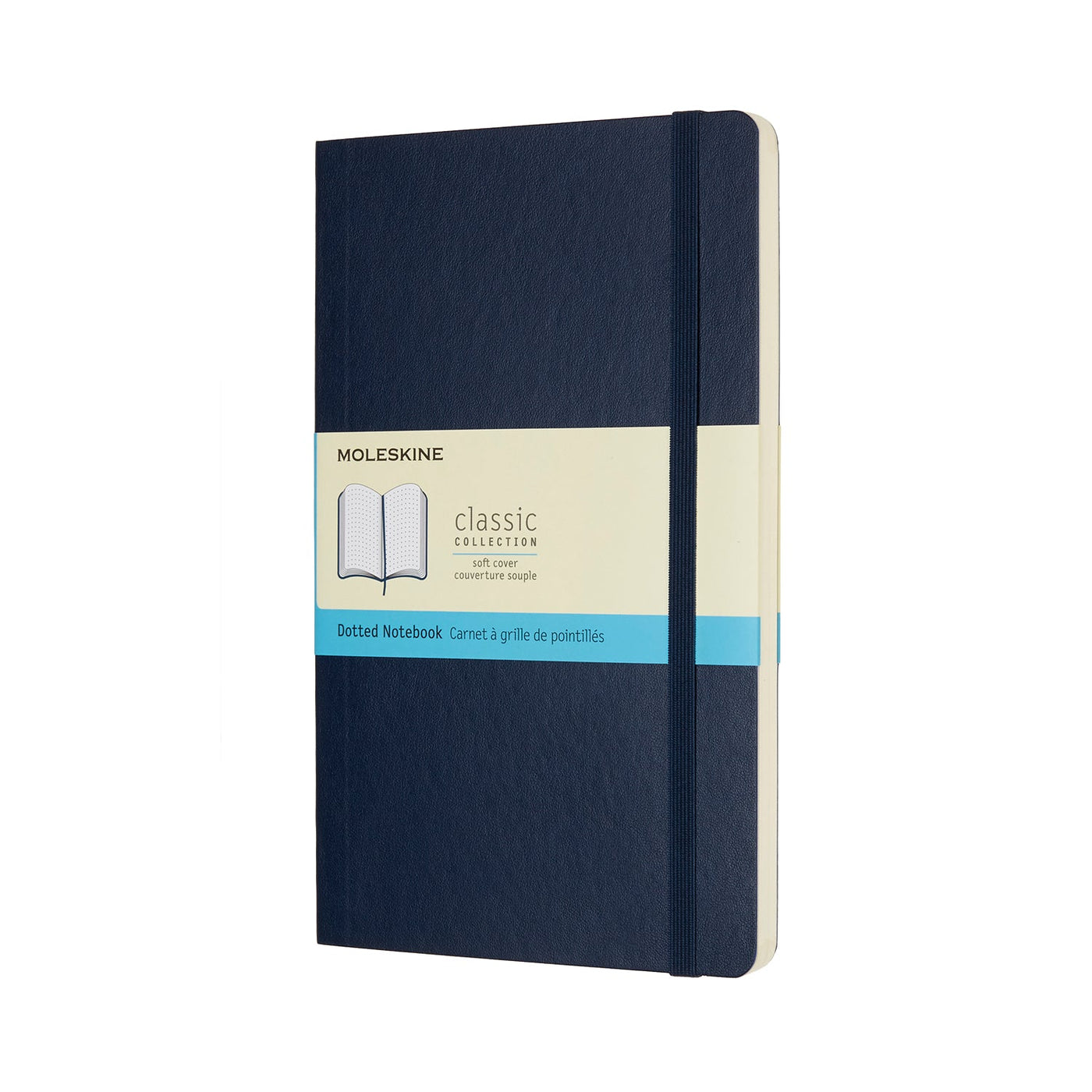 Moleskine Large Classic Soft Cover Notebook - Sapphire Blue - Dot Grid | Atlas Stationers.