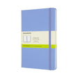 Moleskine Large Classic Hard Cover Notebook - Hydrangea Blue - Plain | Atlas Stationers.
