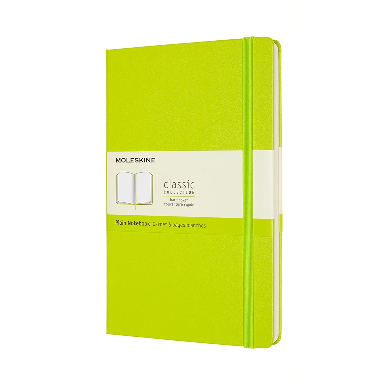 Moleskine Large Classic Hard Cover Notebook - Lemon - Plain | Atlas Stationers.