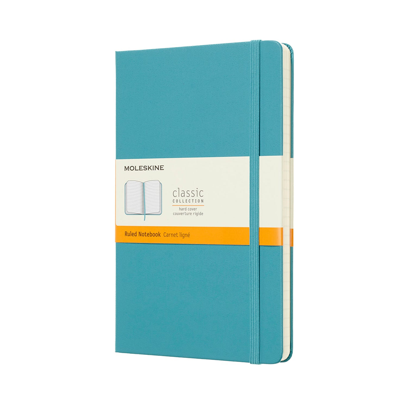 Moleskine Large Classic Hard Cover Notebook - Blue Reef - Ruled | Atlas Stationers.