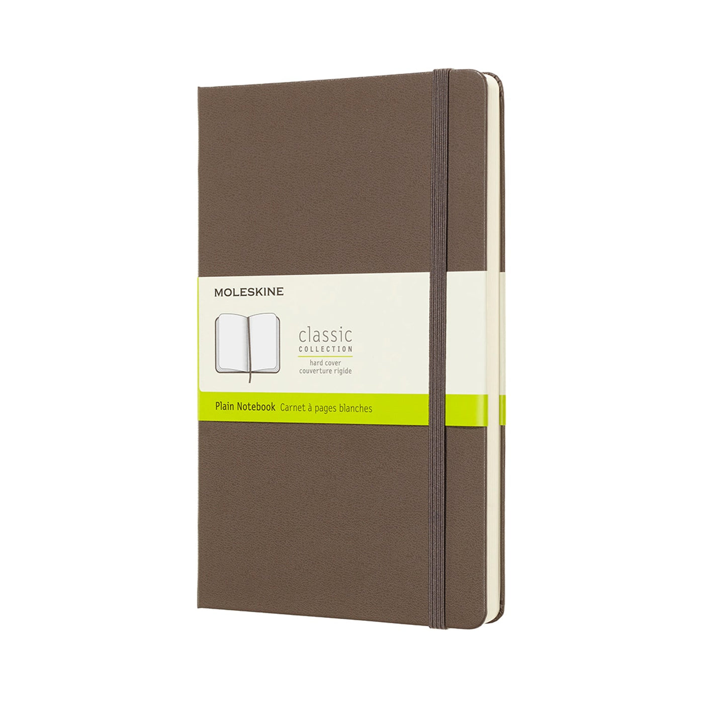 Moleskine Large Classic Hard Cover Notebook - Brown Earth - Plain | Atlas Stationers.