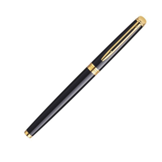 Waterman Hemisphere Rollerball Pen - Black w/ Gold Trim – Atlas