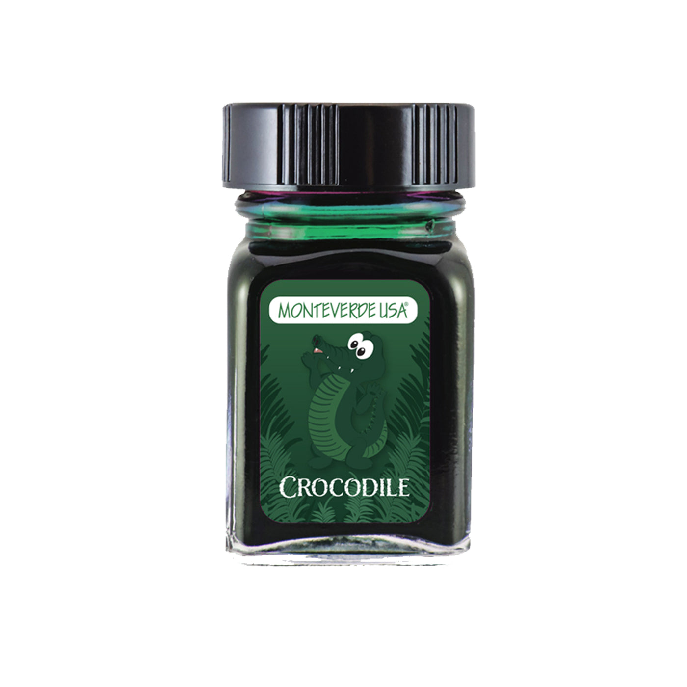 Monteverde Jungle Ink Collection - 30ml Bottled Ink - Crocodile (Green) | Atlas Stationers.