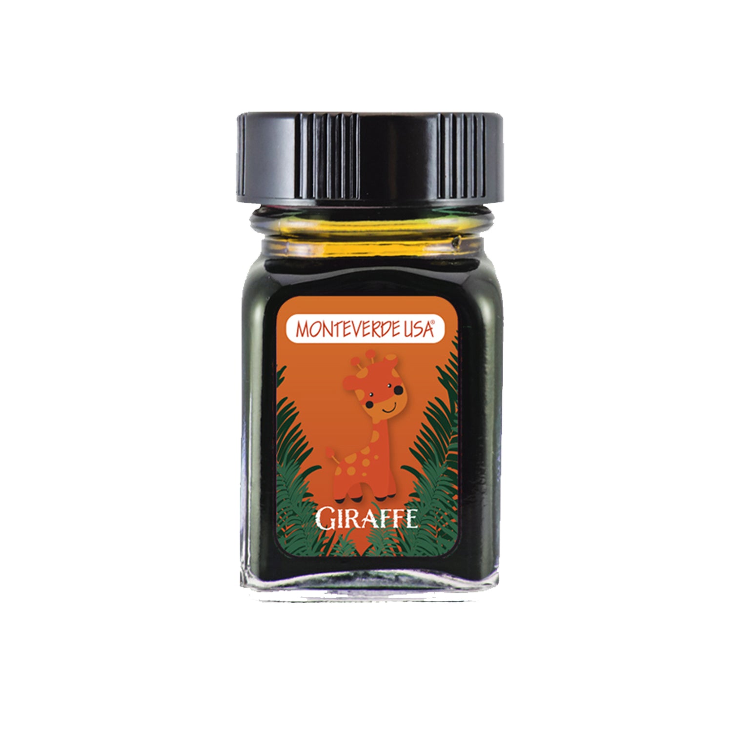 Monteverde Jungle Ink Collection - 30ml Bottled Ink - Giraffe (Orange) | Atlas Stationers.