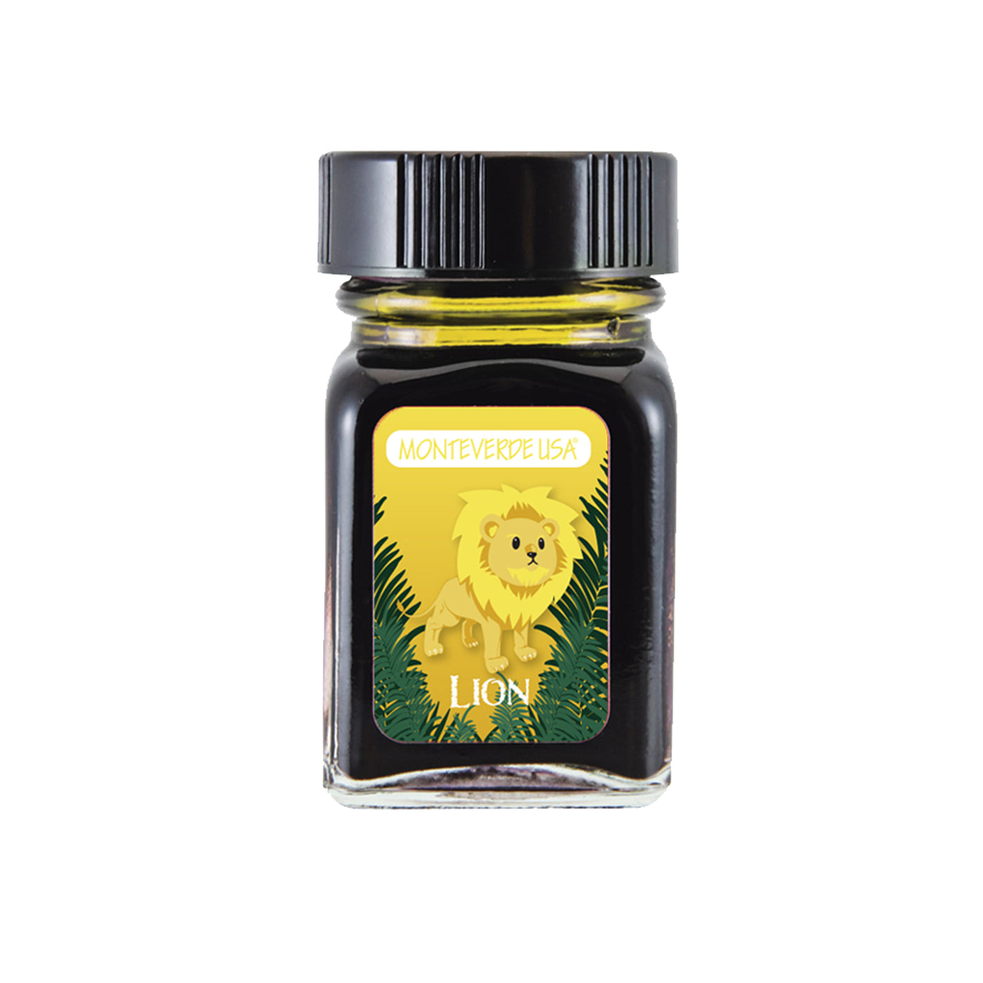 Monteverde Jungle Ink Collection - 30ml Bottled Ink - Lion (Yellow) | Atlas Stationers.