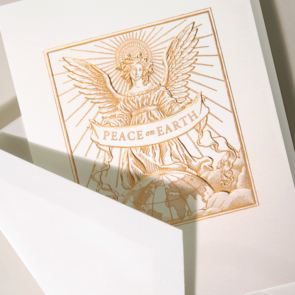Crane Boxed Holiday Cards - Angel | Atlas Stationers.