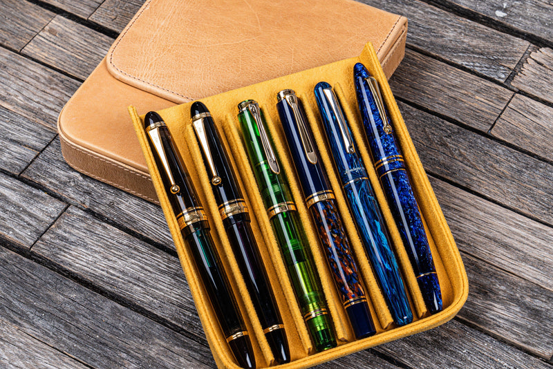 Galen Leather Magnum Opus 6 Slot Pen Case