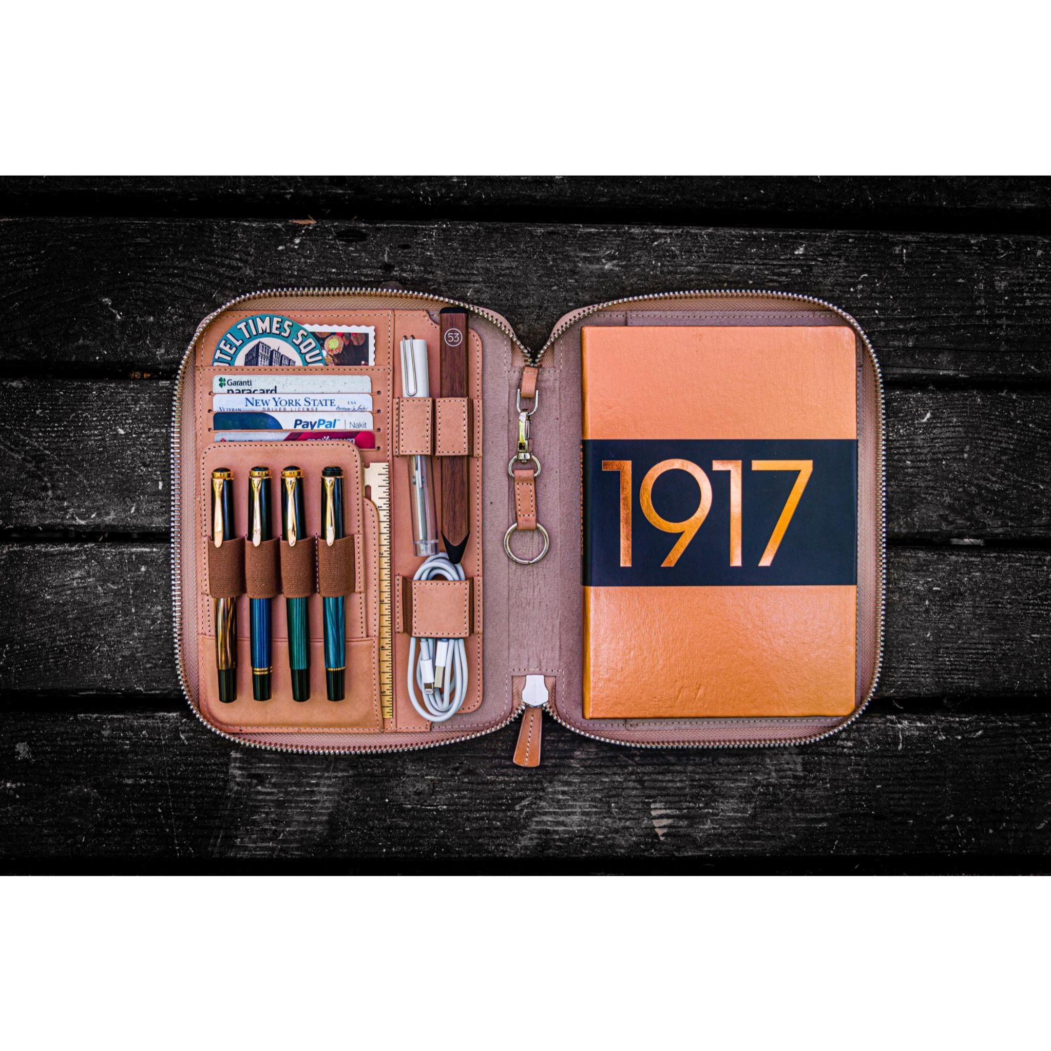 Galen Leather Zipped A5 Notebook Folio – Atlas Stationers