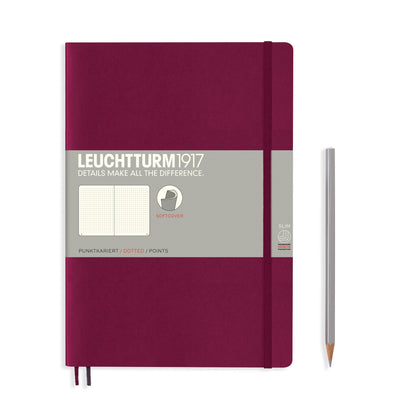 Leuchtturm B5 Softcover Notebook - Port Red - Dot Grid | Atlas Stationers.