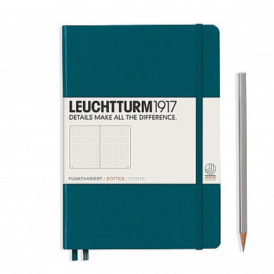 Leuchtturm A5 Hardcover Notebook - Pacific - Dot Grid | Atlas Stationers.