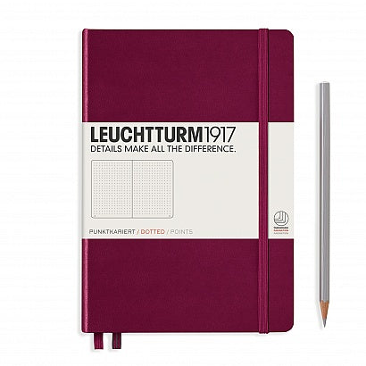 Leuchtturm A5 Hardcover Notebook - Port Red - Dot Grid | Atlas Stationers.