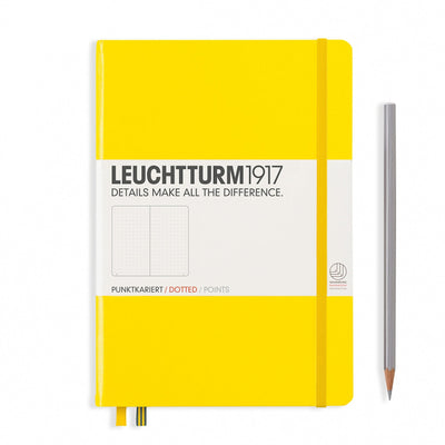 Leuchtturm A5 Hardcover Notebook - Lemon - Dot Grid | Atlas Stationers.