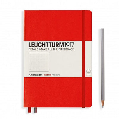Leuchtturm A5 Hardcover Notebook - Red - Dot Grid | Atlas Stationers.