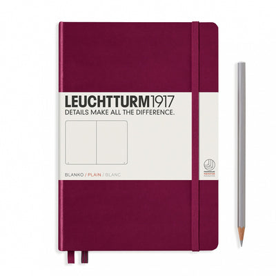 Leuchtturm A5 Hardcover Notebook - Port Red - Plain | Atlas Stationers.