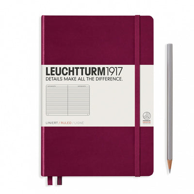 Leuchtturm A5 Hardcover Notebook - Port Red - Ruled | Atlas Stationers.
