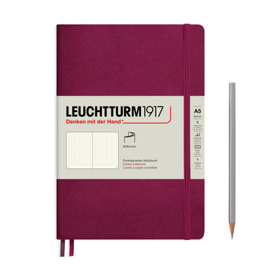 Leuchtturm A5 Softcover Notebook - Port Red - Dot Grid | Atlas Stationers.