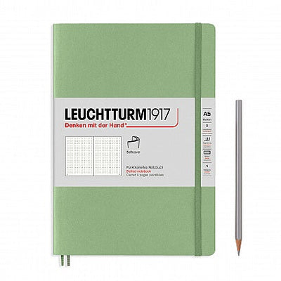 Leuchtturm A5 Softcover Notebook - Sage - Dot Grid | Atlas Stationers.