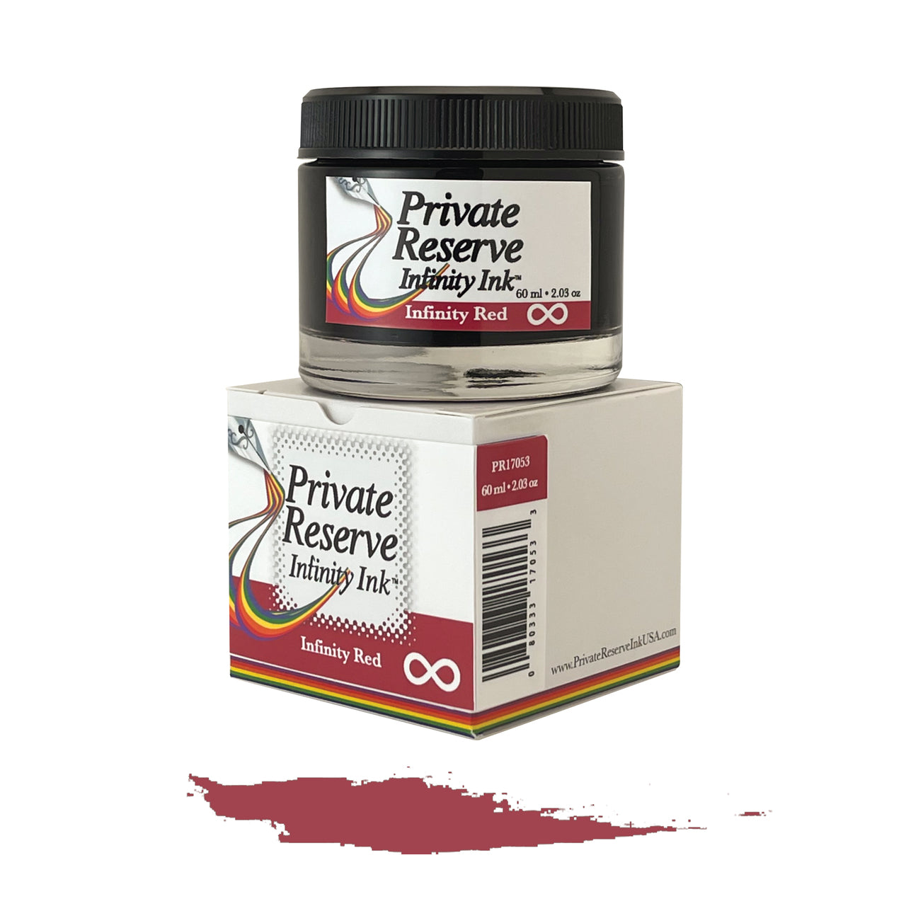 Private Reserve Infinity Red - 60ML Bottled Ink | Atlas Stationers.