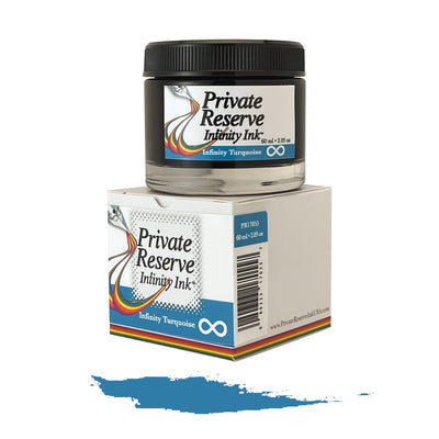Private Reserve Infinity Turquoise - 60ML Bottled Ink | Atlas Stationers.