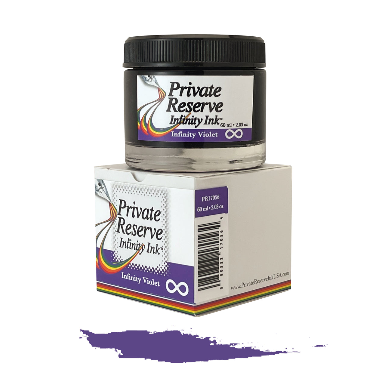Private Reserve Infinity Violet - 60ML Bottled Ink | Atlas Stationers.