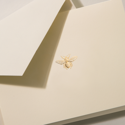 Engraved Bee Note Card | Atlas Stationers.