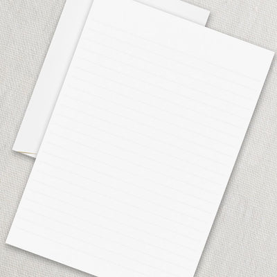 Ruled Pearl White Half Sheet | Atlas Stationers.
