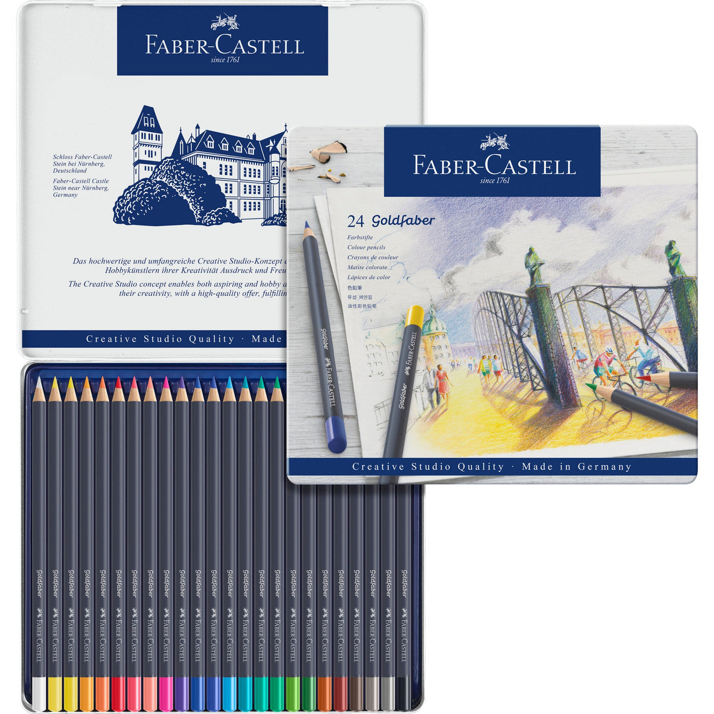 Faber-Castell Goldfaber Color Pencils - 24 pack | Atlas Stationers.