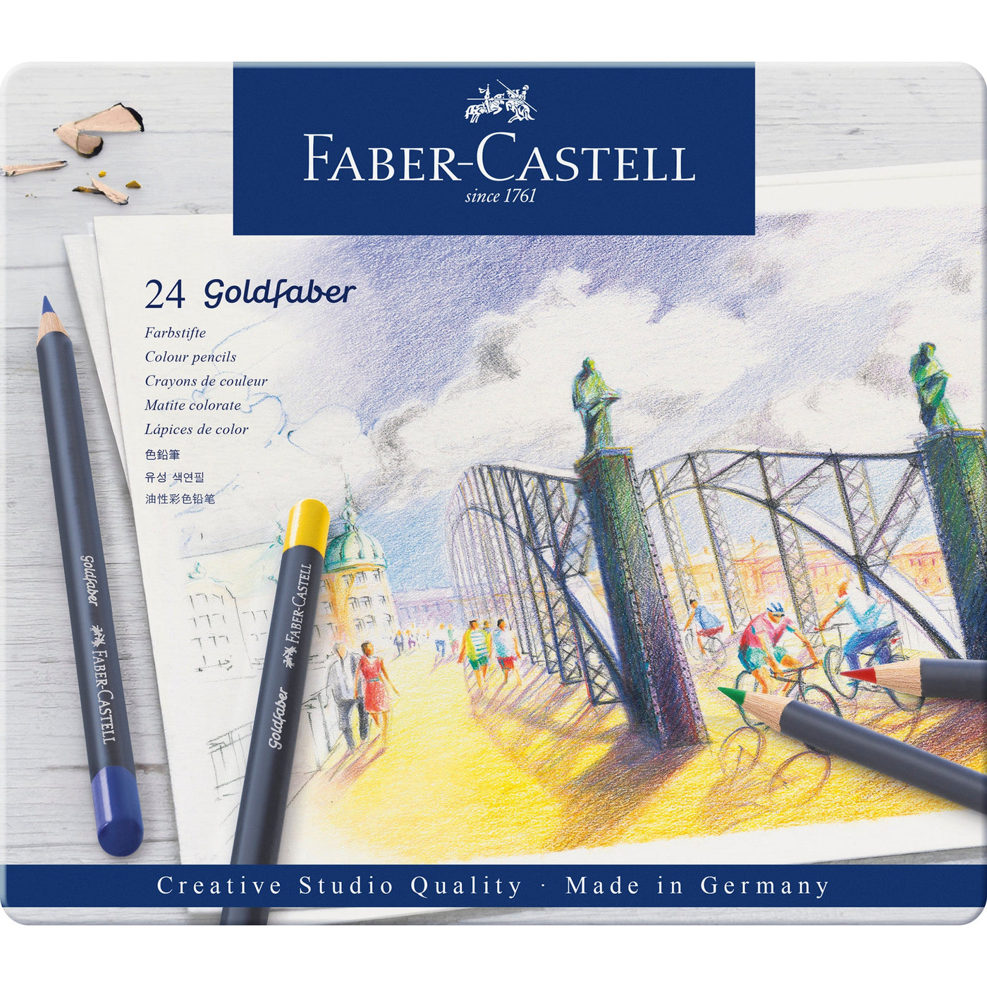 Faber-Castell Goldfaber Color Pencils - 24 pack | Atlas Stationers.
