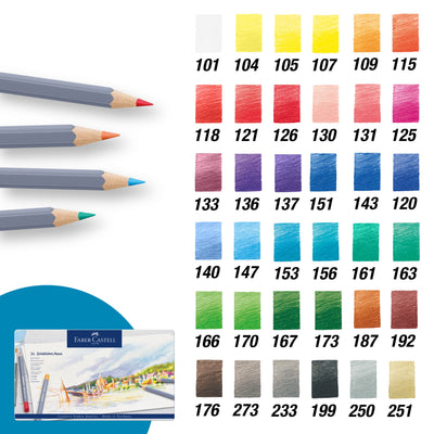 Faber-Castell Goldfaber Aqua Color Pencils - 36 pack | Atlas Stationers.
