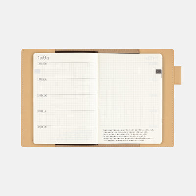 Hobonichi 5-Year Techo A6 Leather Cover (Natural) | Atlas Stationers.